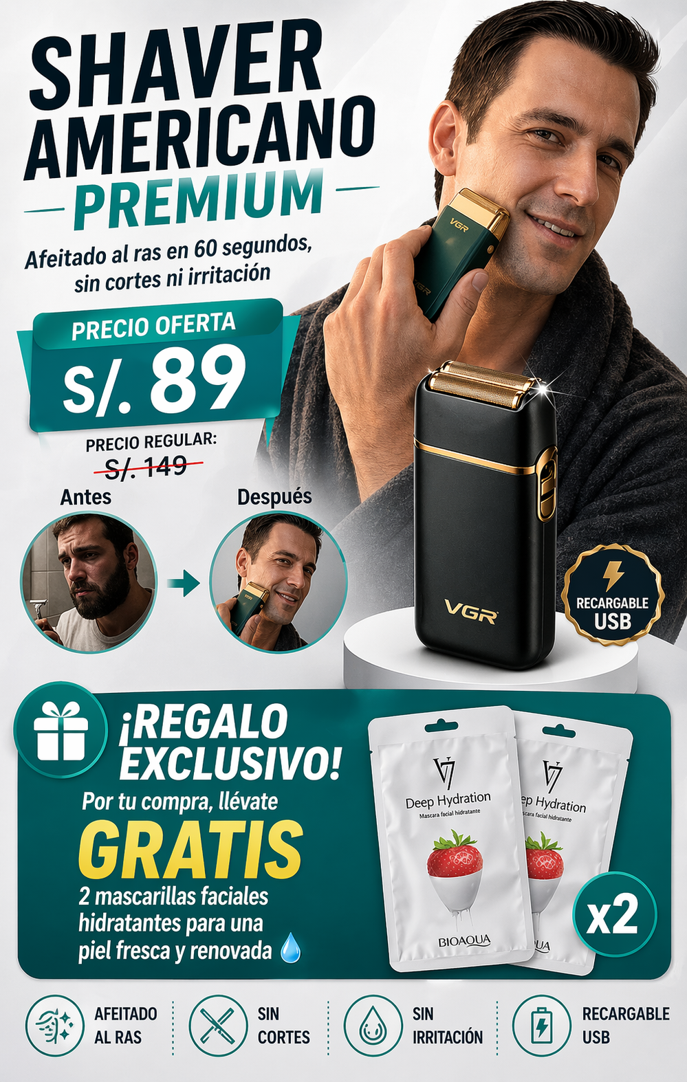 RASURADORA SHAVER PRO MAX