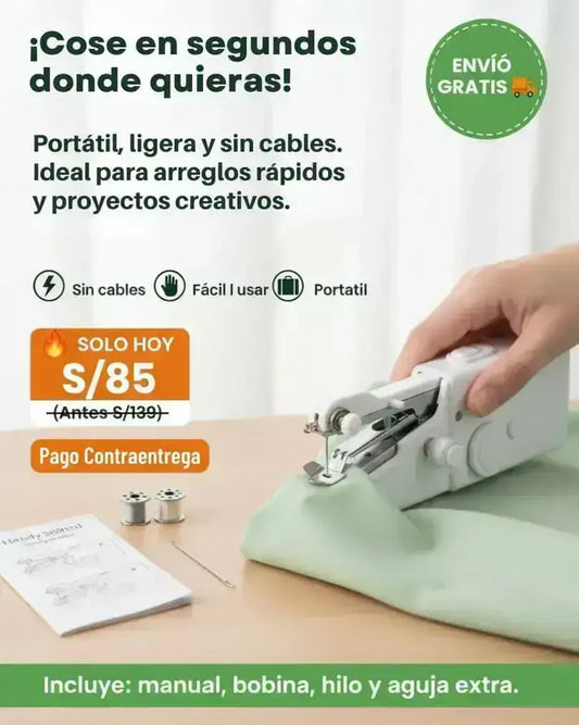mini maquina de coser portatil de mano